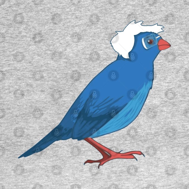 Bernie Sanders Bird Sticker by BlueWaveTshirts